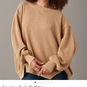 American Eagle Waffle Knit Sweater